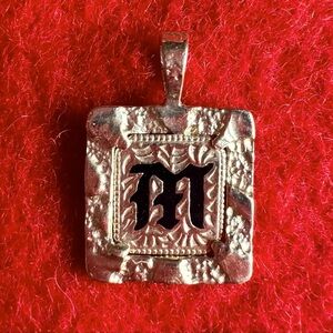 14K Hawaii Heritage Initial Pendant “M” marked “SL”